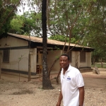 The team are now looking towards the next phase refurbing the SOS schools project. Pictured is Mr Drammeh; the very grateful school principle